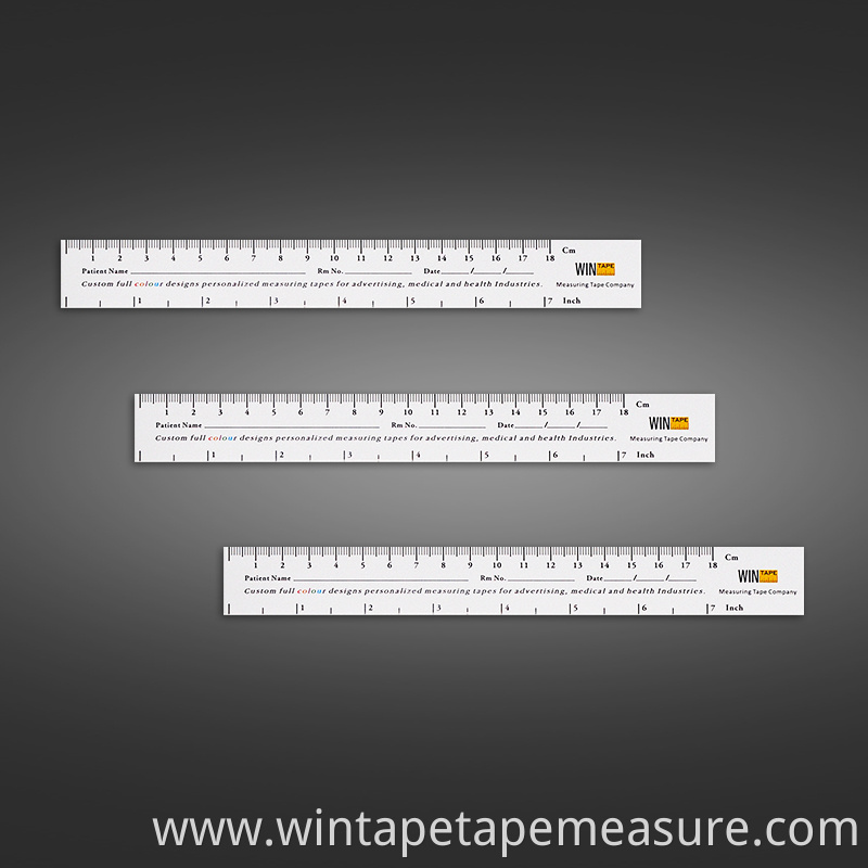 Custom wound measuring ruler